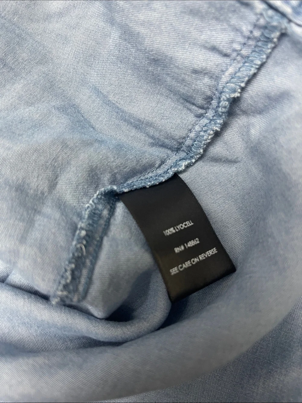 Torrid Chambray Split Neck Shirt Dress Women's Size 0 (12) Roll Tab Sleeves NWT - Picture 7 of 8